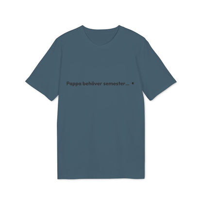 Pappa semester t-shirt premium – Petrol