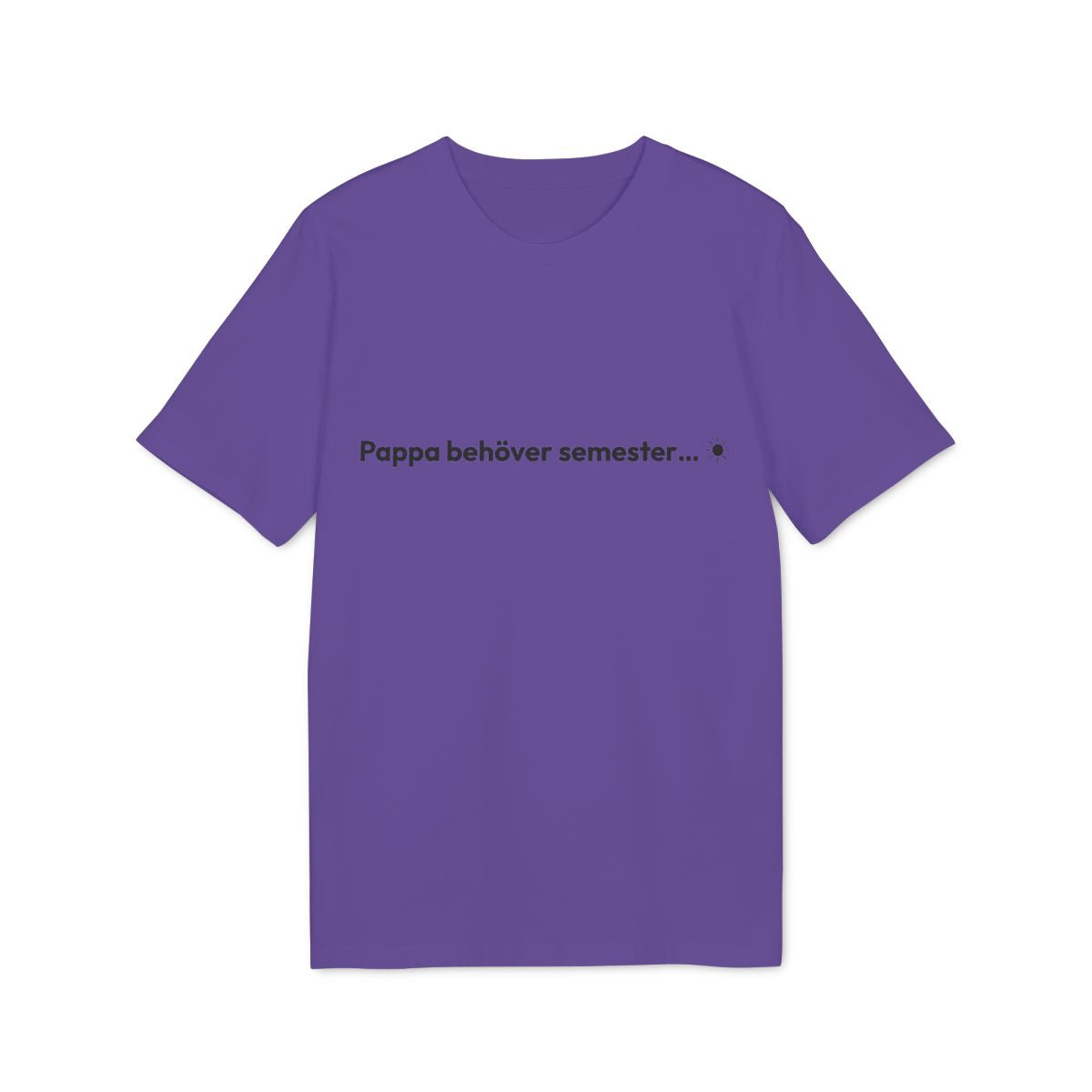 Pappa semester t-shirt premium – Lila