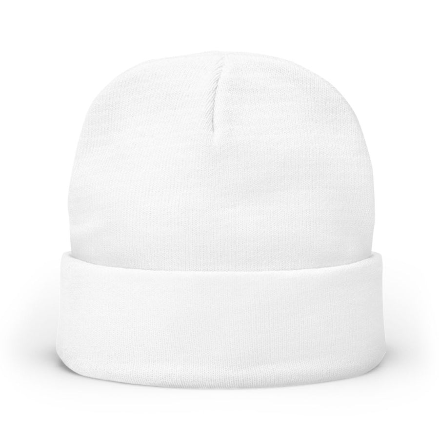 Stickad mössa – Vit