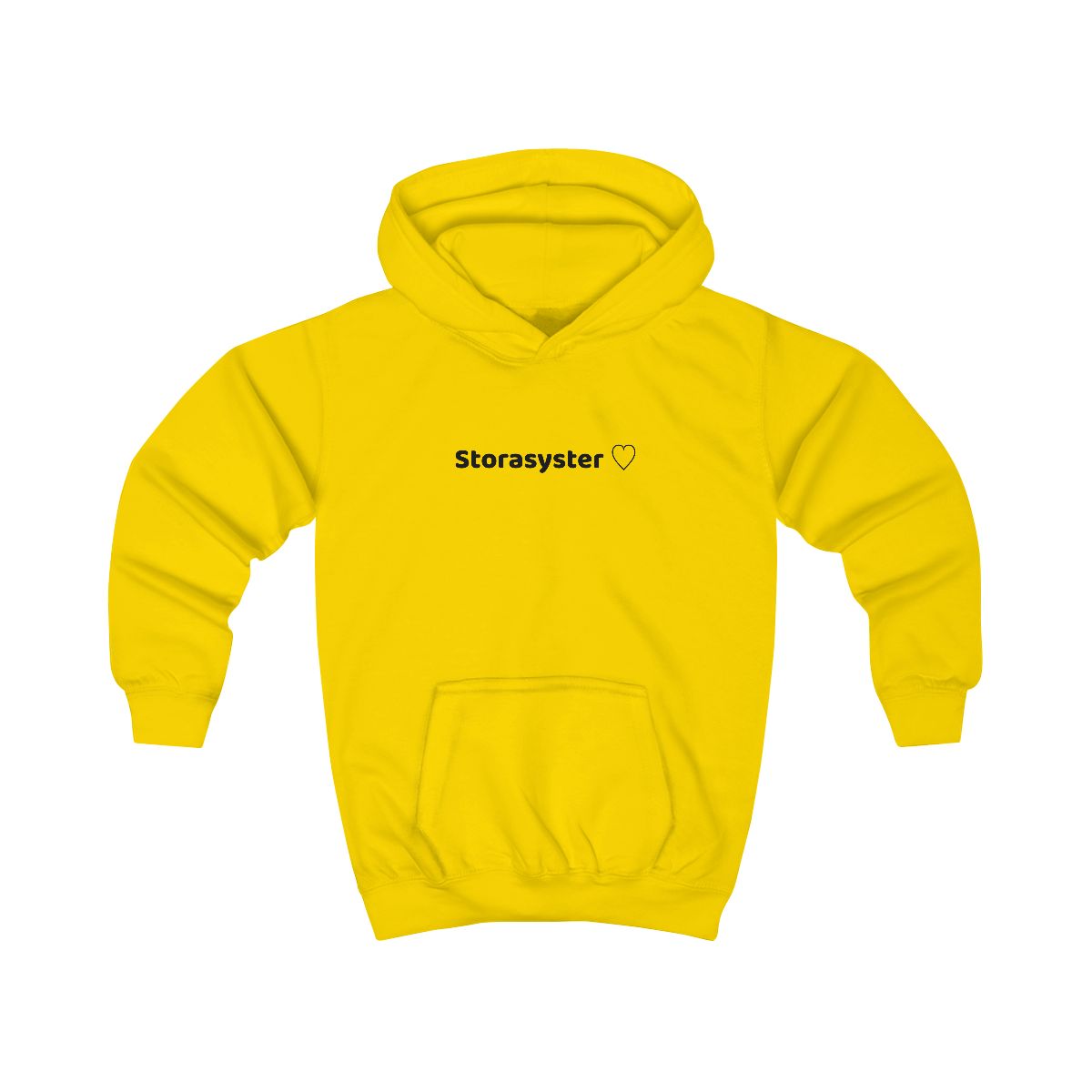 Storasyster ♡ hoodie barn – Solgul