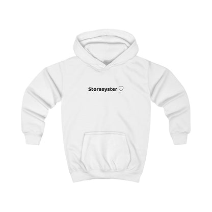 Storasyster ♡ hoodie barn – Arktisk vit