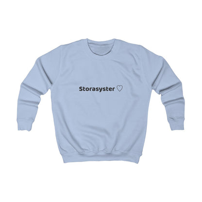 Storasyster ♡ sweatshirt barn – Himmelsblå