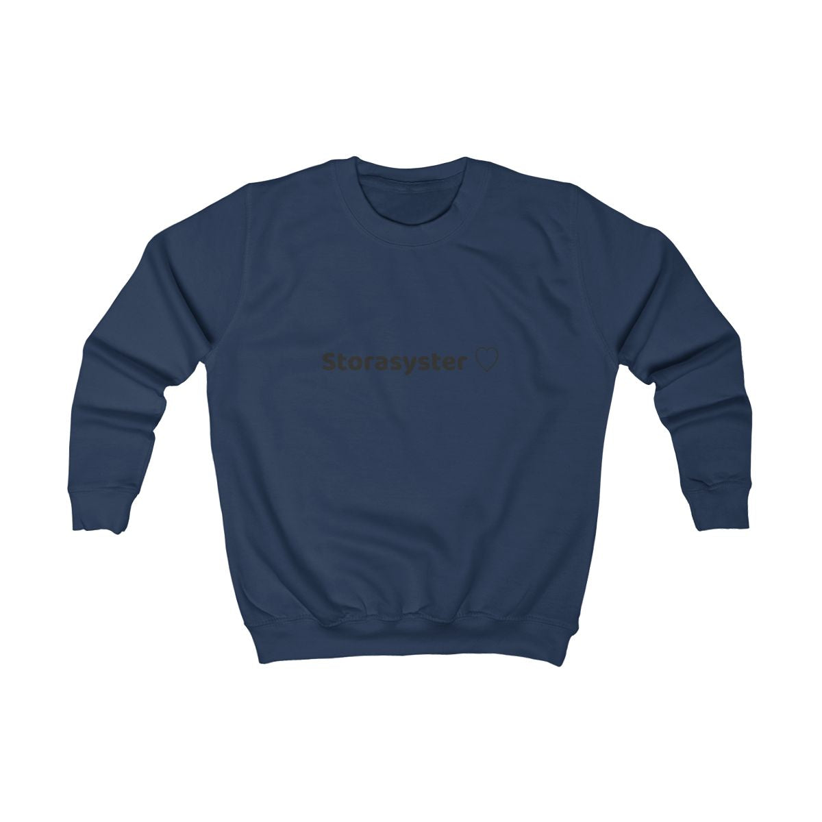 Storasyster ♡ sweatshirt barn – Oxford-marinblå