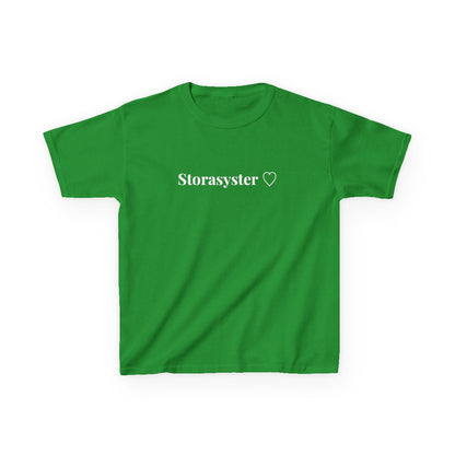 Storasyster t-shirt barn – Irländsk grön