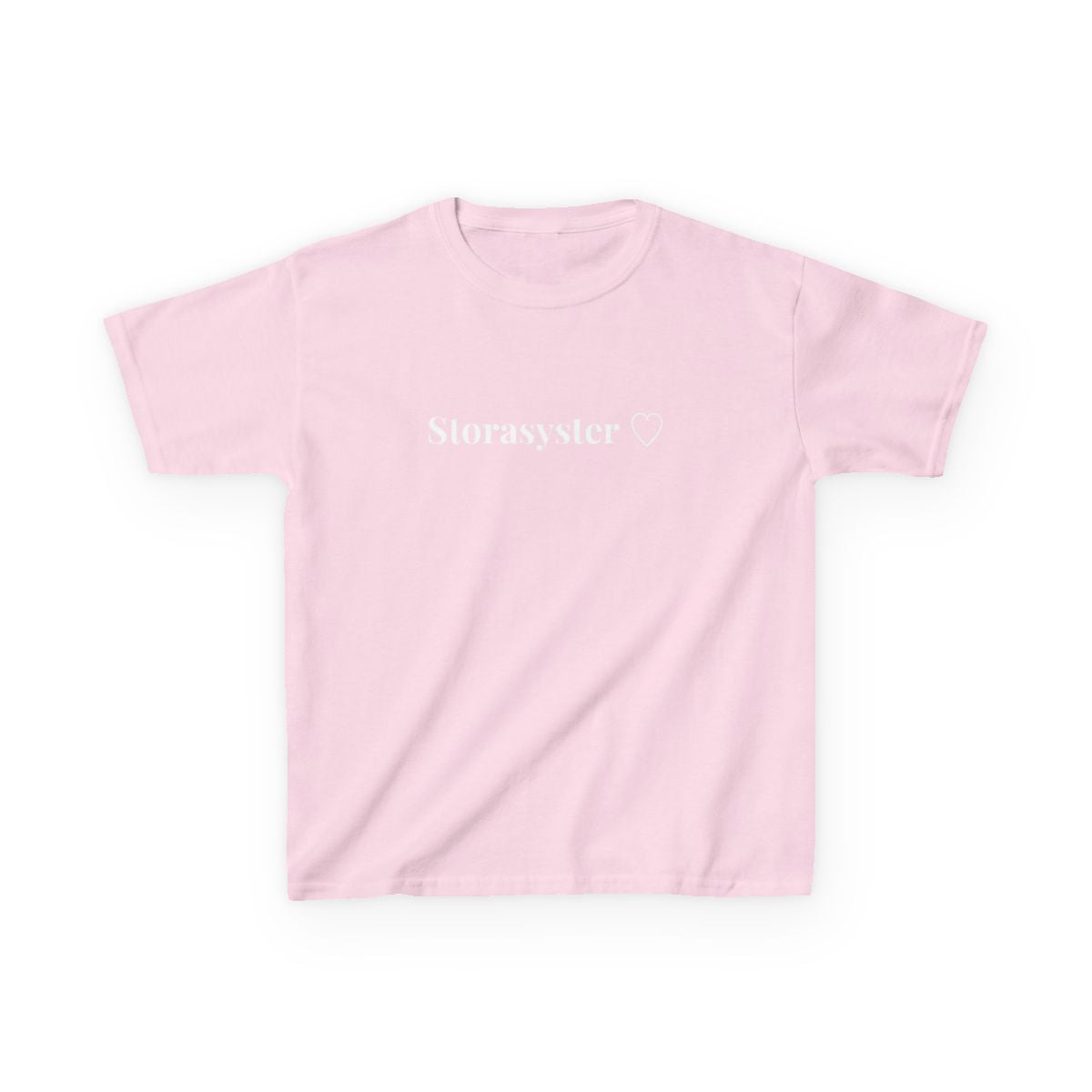 Storasyster t-shirt barn – Ljusrosa