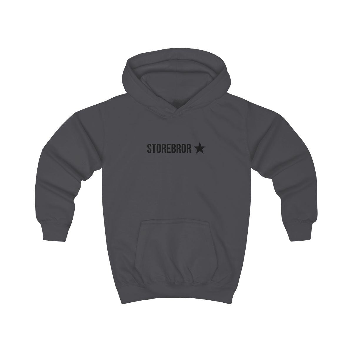 Storebror ★ hoodie barn – Kolgrå