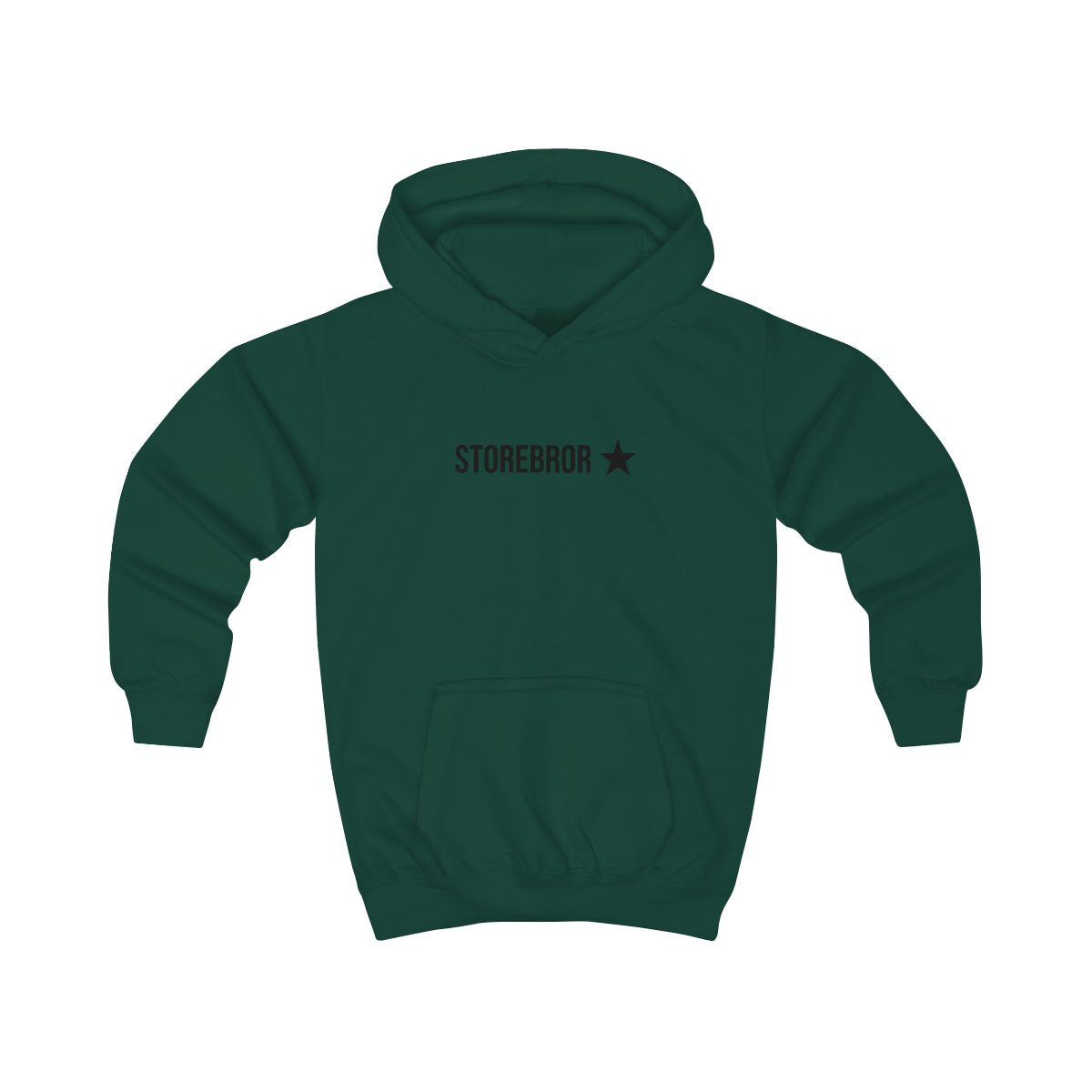 Storebror ★ hoodie barn – Flaskgrön