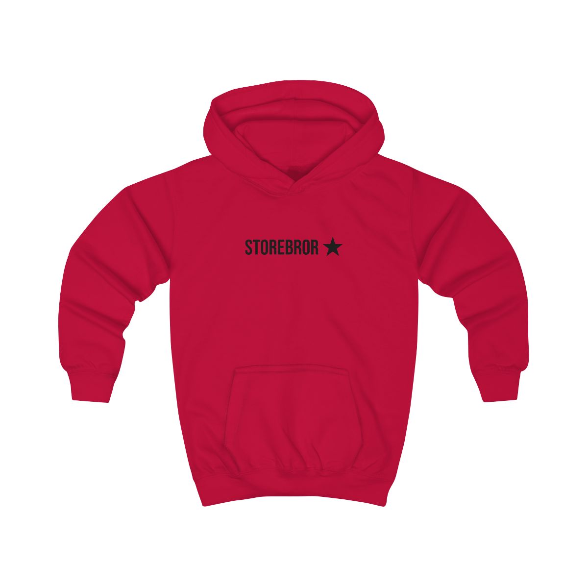Storebror ★ hoodie barn – Eldröd