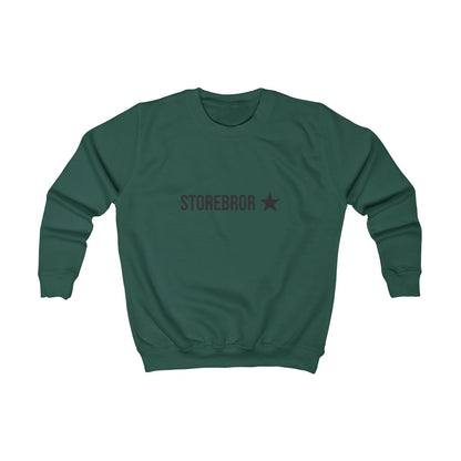 Storebror ★ sweatshirt barn – Flaskgrön