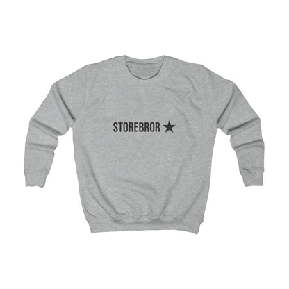 Storebror ★ sweatshirt barn – Gråmelerad