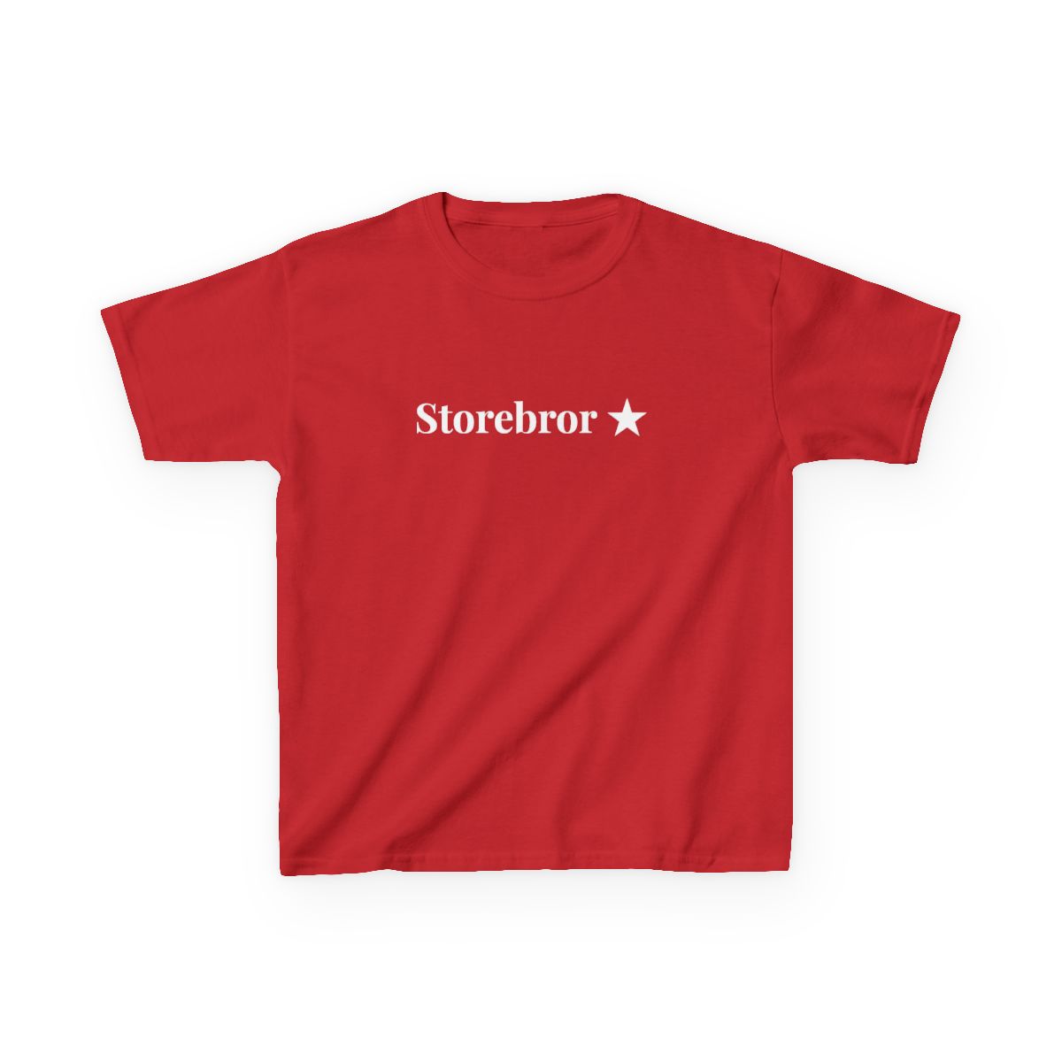 Storebror t-shirt barn – Röd