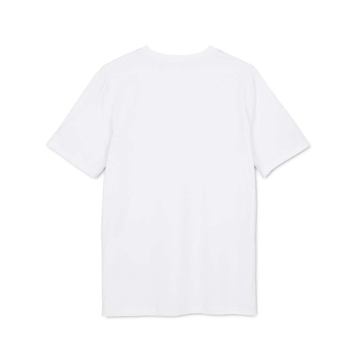 Superpappa på dagen, soffpotatis på kvällen. t-shirt premium – Vit – baksida