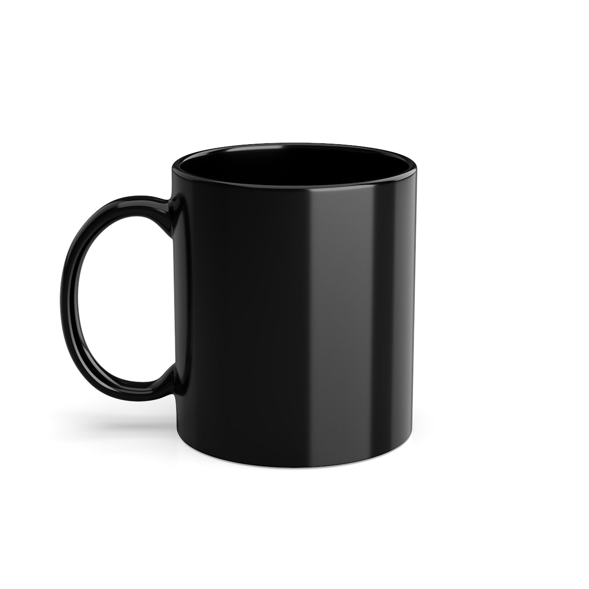Svart mugg – vänster sida