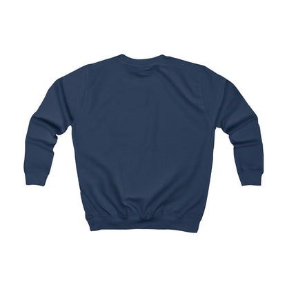Sweatshirt barn – Oxford-marinblå – baksida