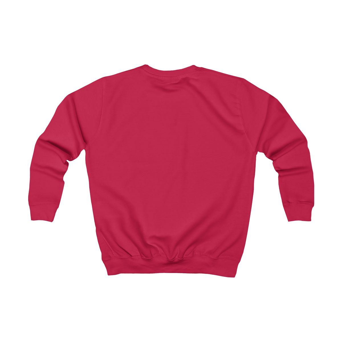 Sweatshirt barn – Eldröd – baksida