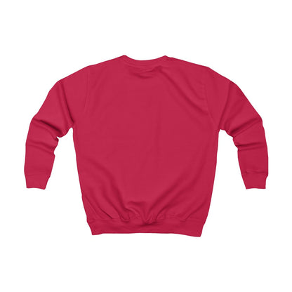 Sweatshirt barn – Eldröd – baksida