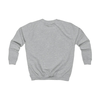 Sweatshirt barn – Gråmelerad – baksida