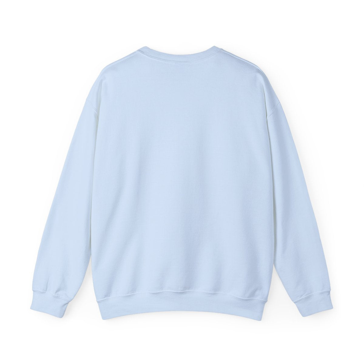 Sweatshirt vuxen – Ljusblå – baksida