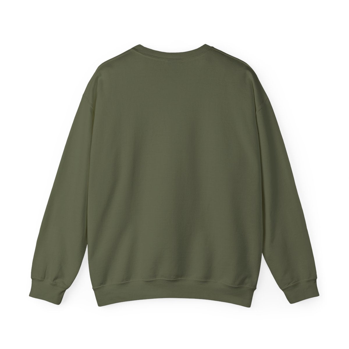 Sweatshirt vuxen – Militärgrön – baksida