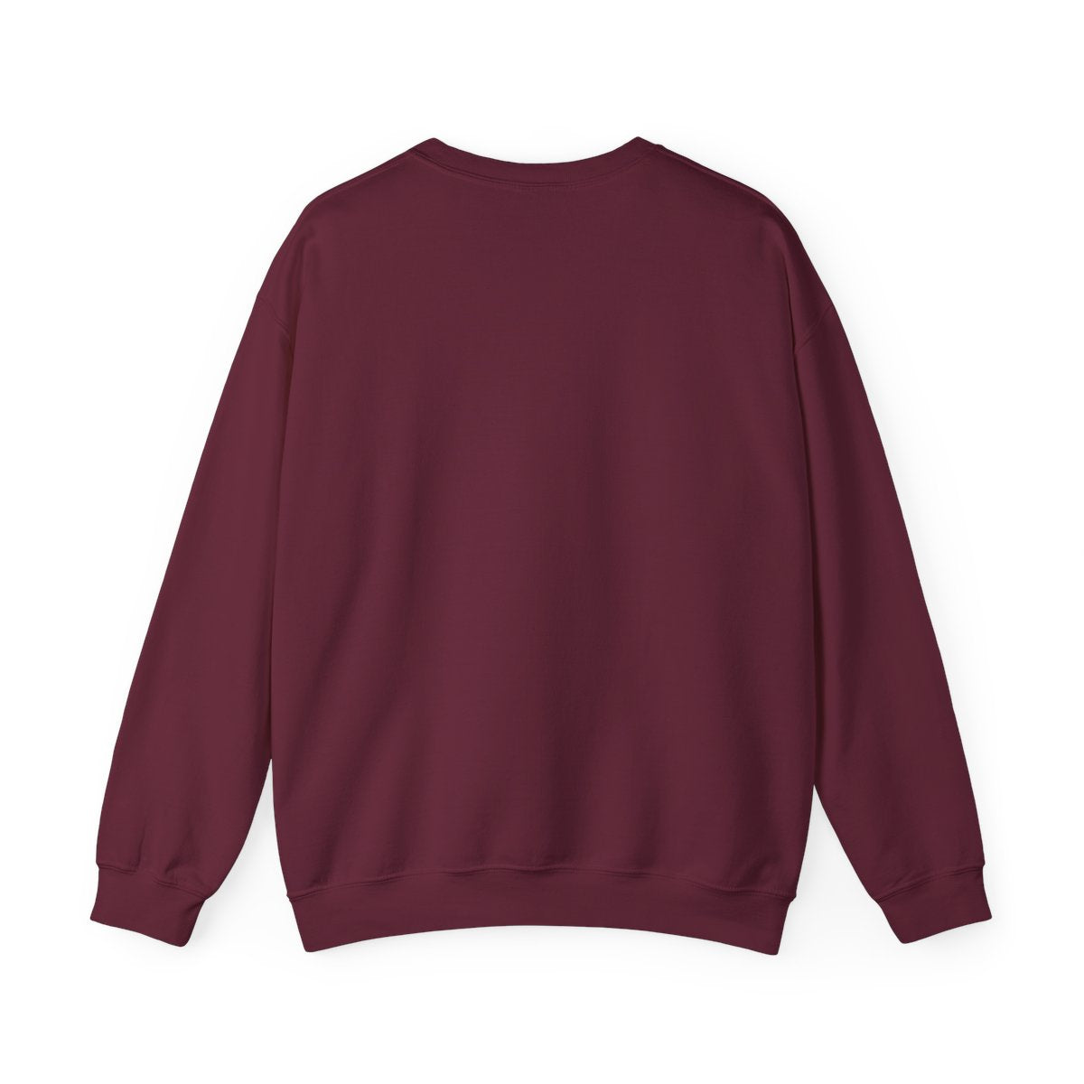 Sweatshirt vuxen – Vinröd – baksida