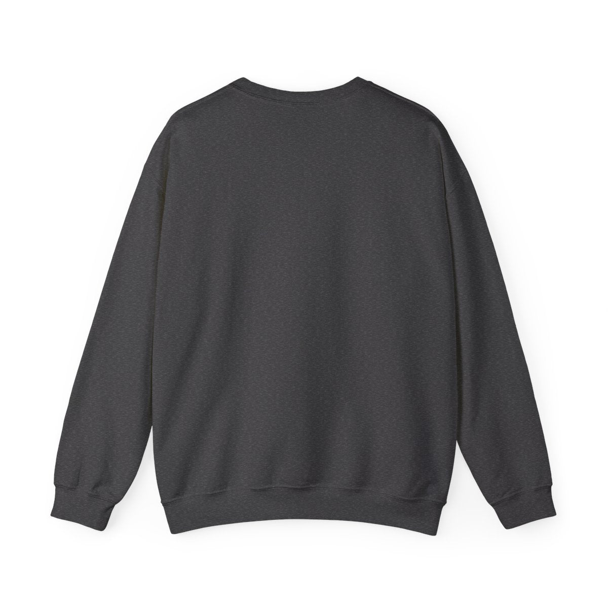 Sweatshirt vuxen – Mörk gråmelerad – baksida