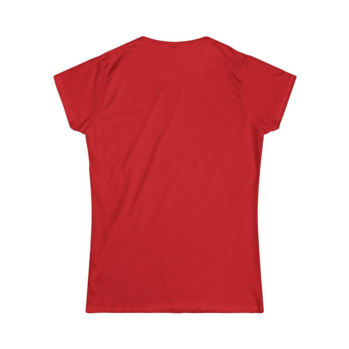 T-shirt dam – Röd – baksida