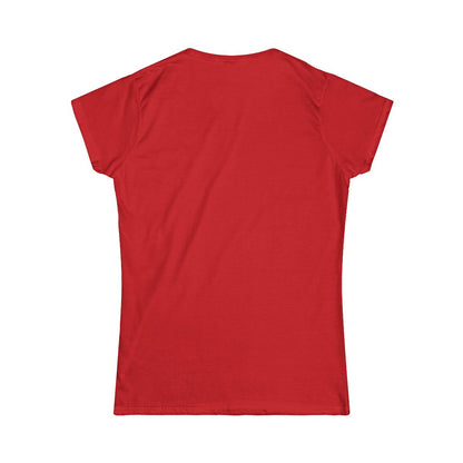 T-shirt dam – Röd – baksida