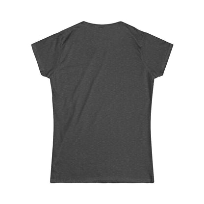T-shirt dam – Mörk gråmelerad – baksida