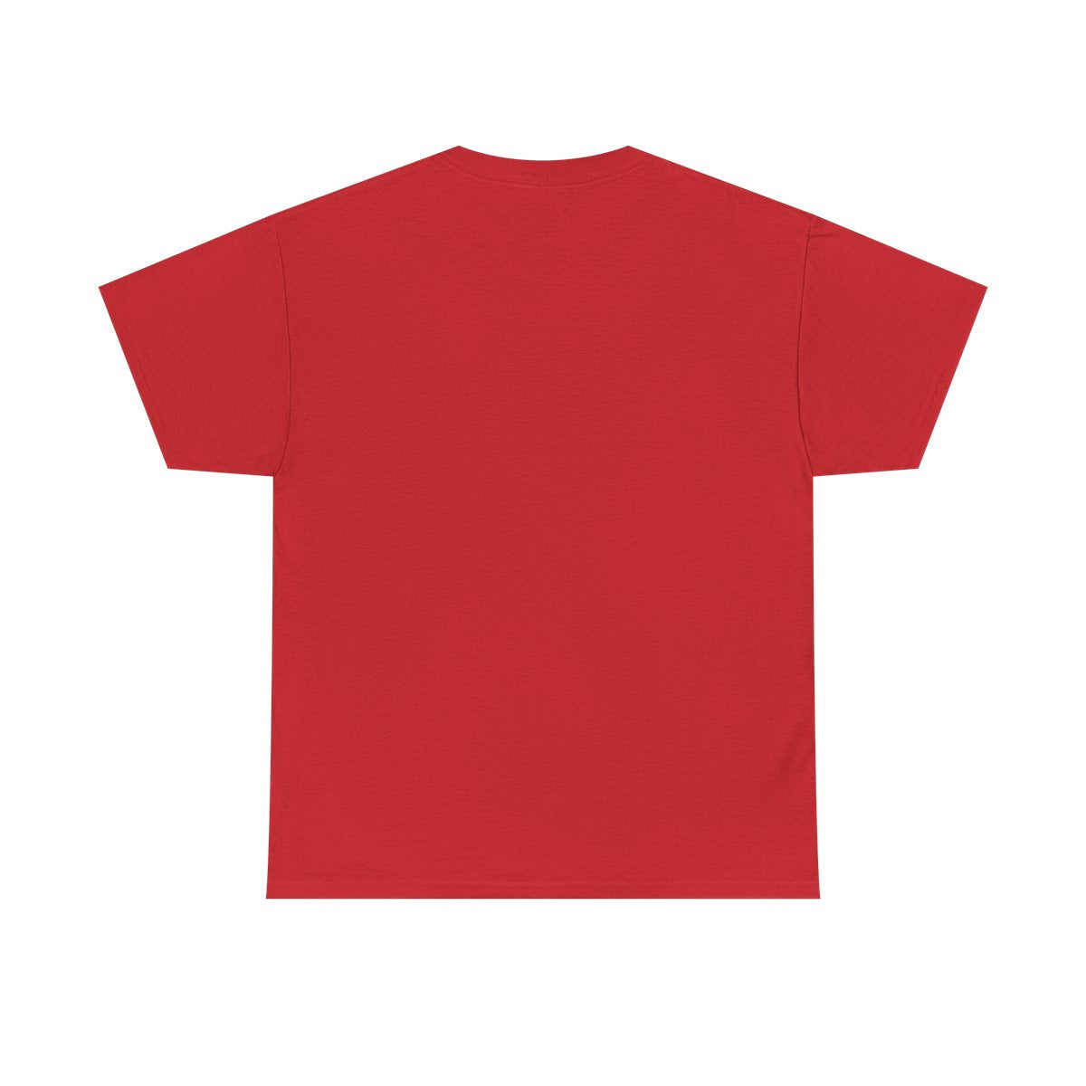 T-shirt vuxen – Röd – baksida
