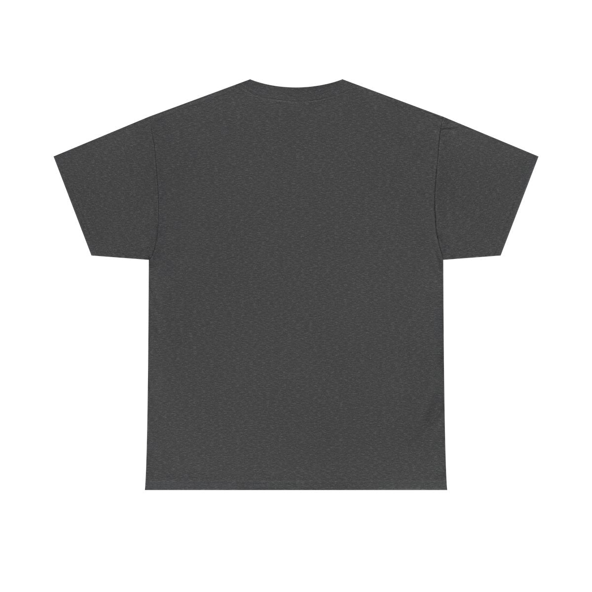 T-shirt vuxen – Mörk gråmelerad – baksida