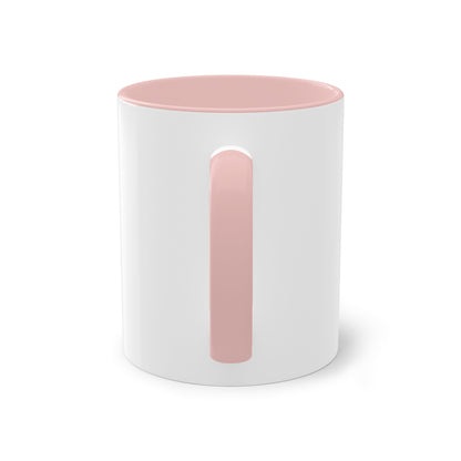 Tvåfärgad mugg – Rosa – baksida