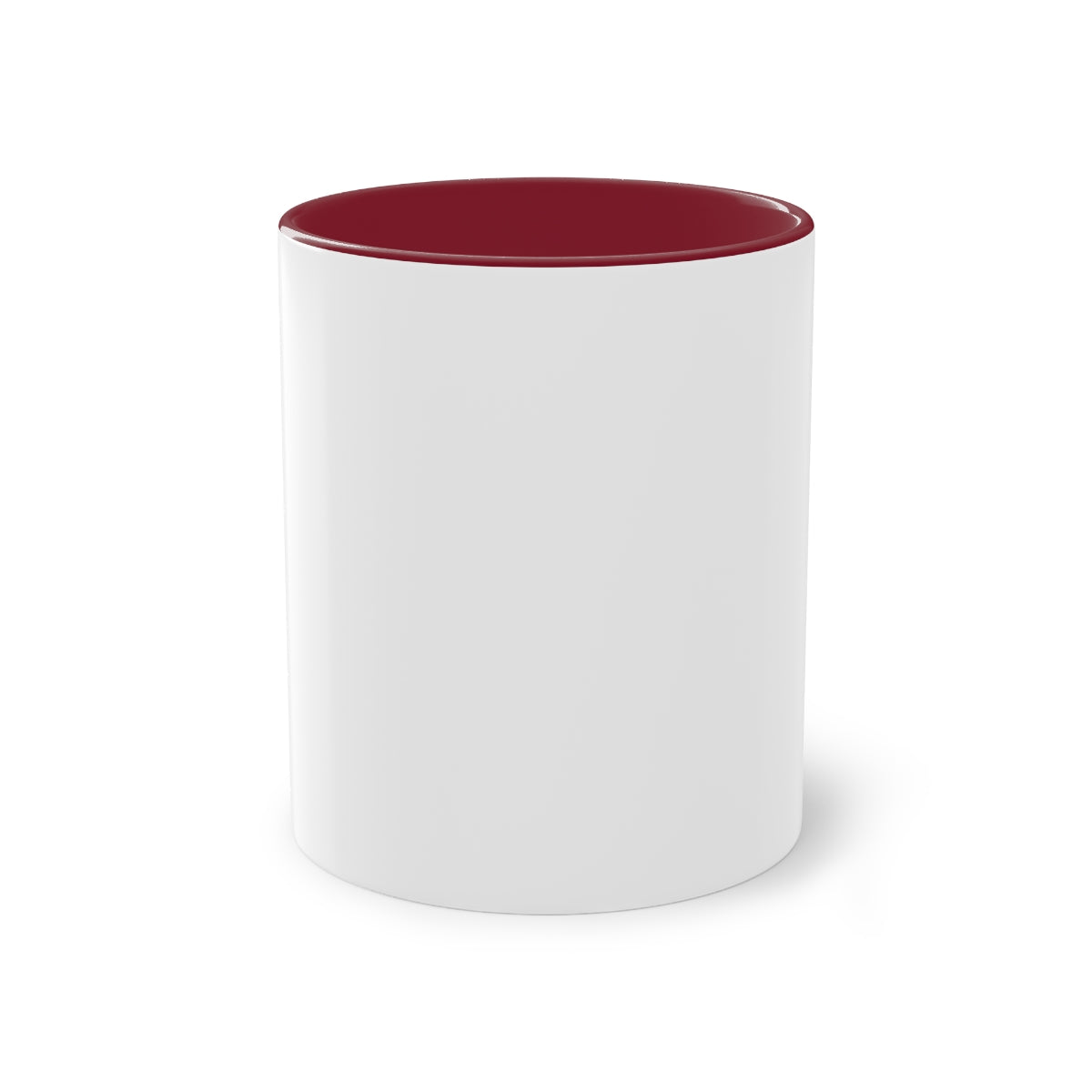 Tvåfärgad mugg – Vinröd