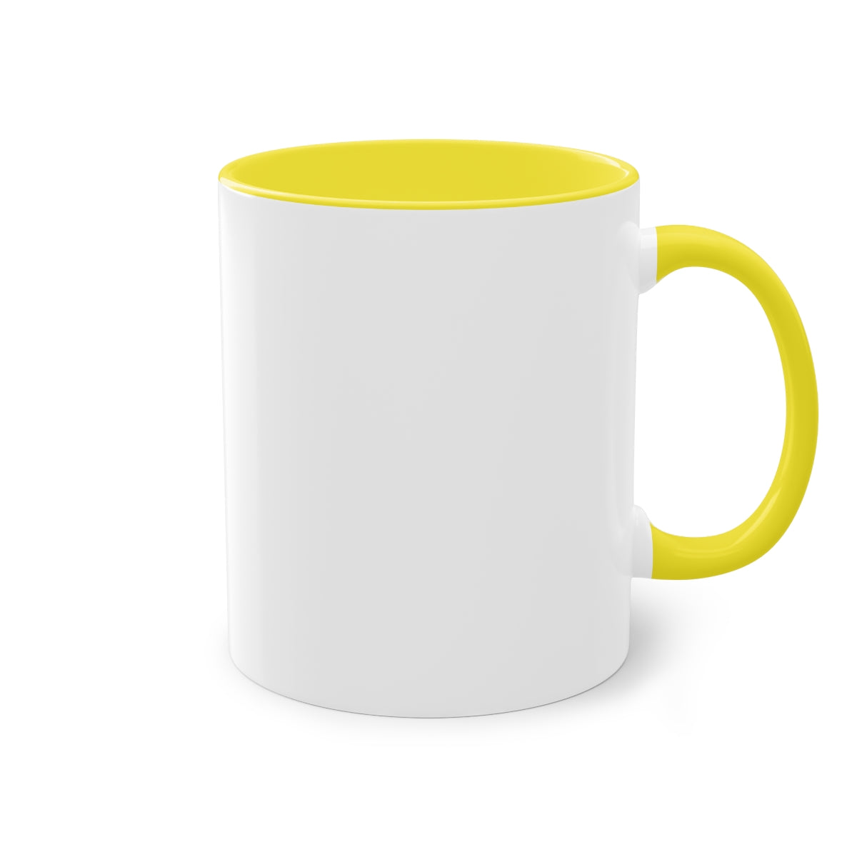 Tvåfärgad mugg – Gul – höger sida