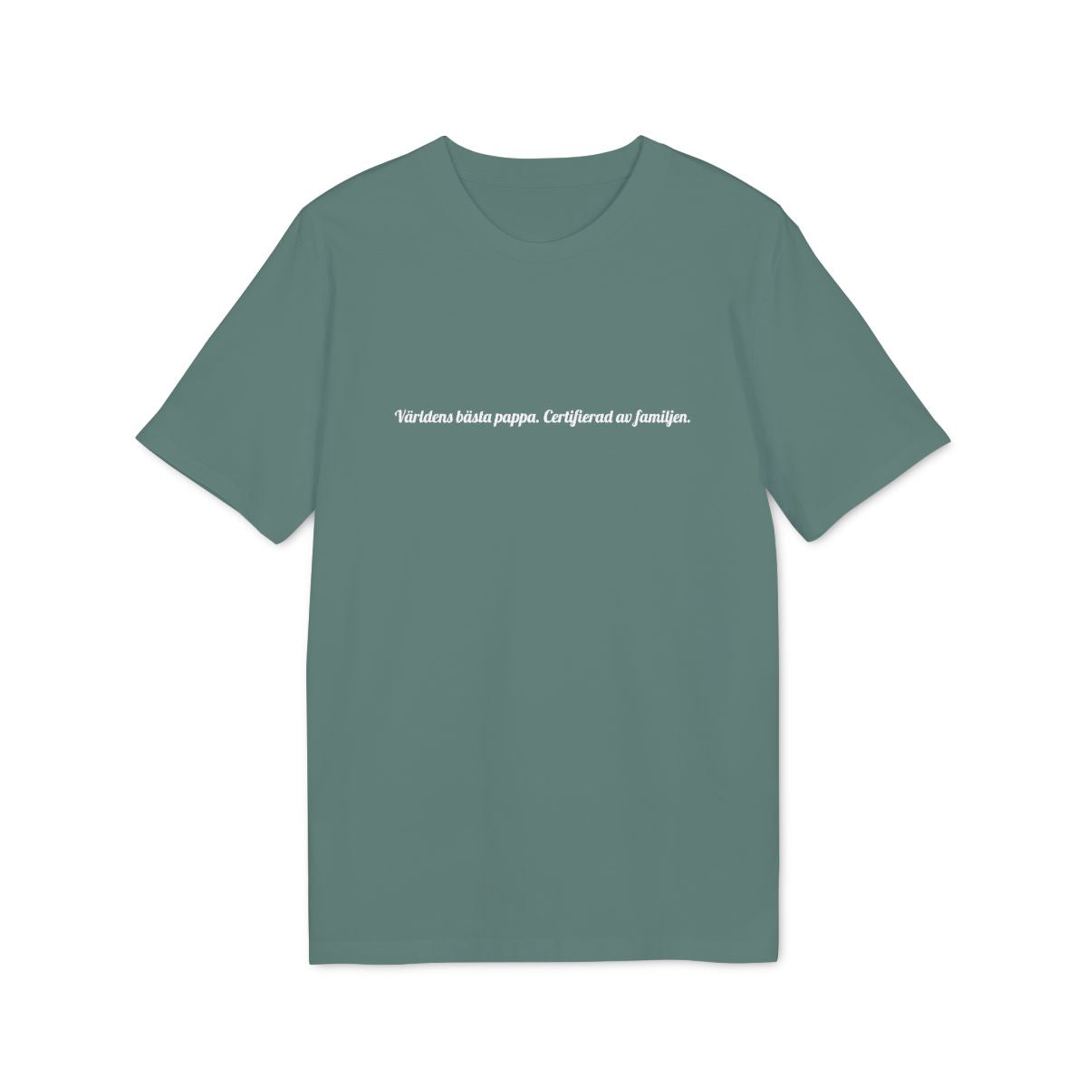 Världens bästa pappa. Certifierad av familjen. t-shirt premium – Grön