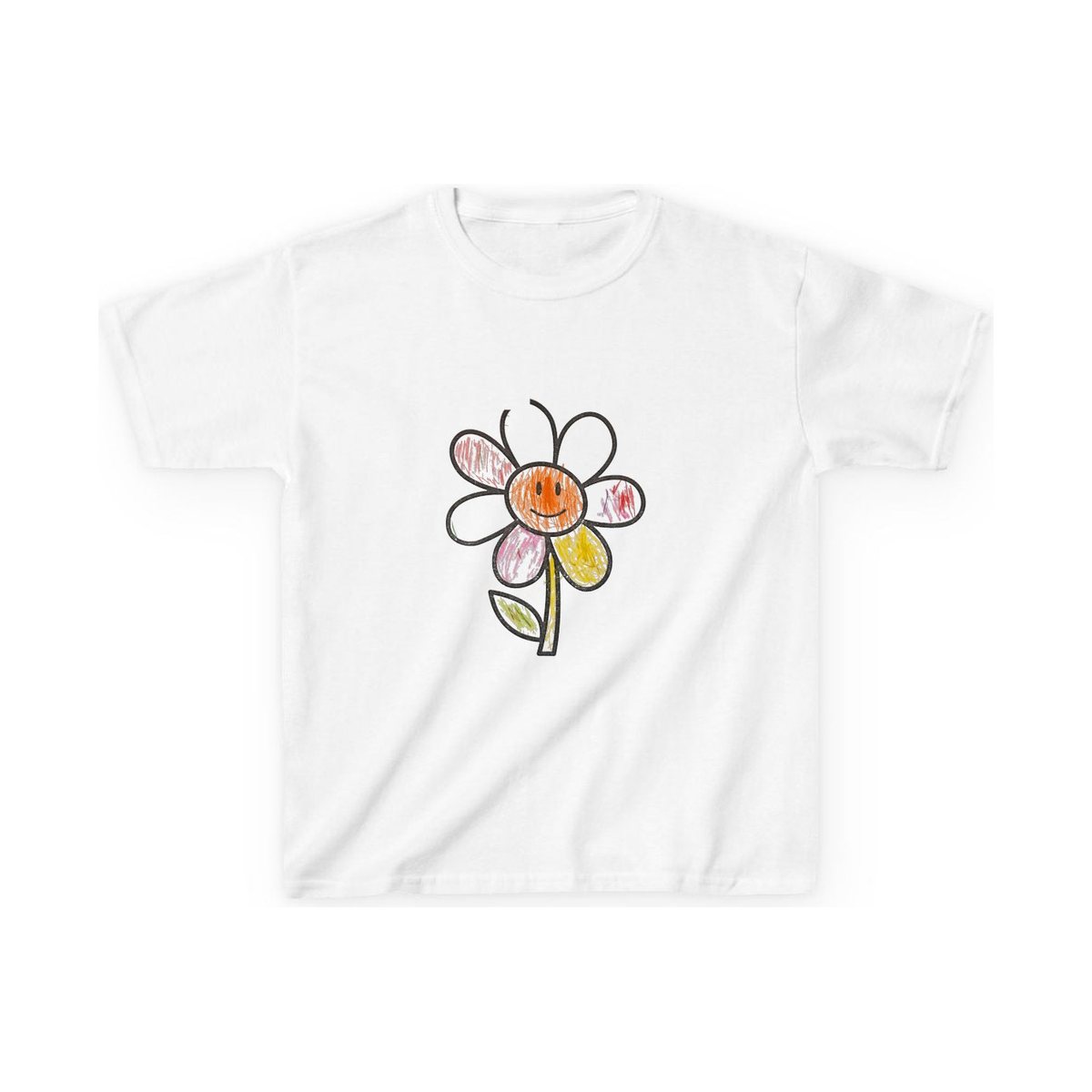 T-shirt med barnets egen teckning